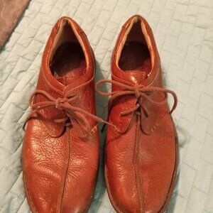 Mens Born Brown Leather lace up Shoes